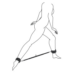 EasyToys Fetish Collection Barre ajustable en métal avec Menottes